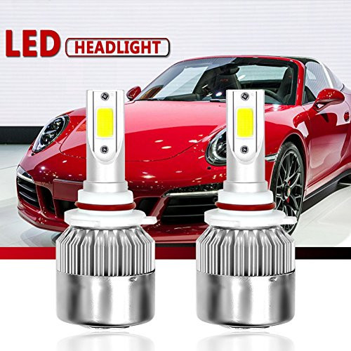 Malcam 880/881/H27 LED Headlight Bulbs All-in-One Conversion Kit- 7600LM 72W 6000K Cool White COB- IP68 Waterproof LED Headlight Bulb - 3 Yrs Warranty