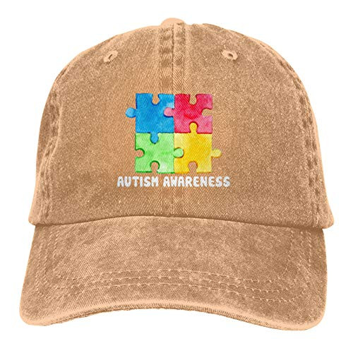 Autism Awareness Casquette Hat- Baseball Cap Vintage Adjustable Unisex Baseball Hat Natural