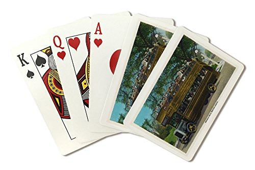 Chicago- Illinois- View of a Loaded Double Decker Bus -Playing Card Deck- 52 Card Poker Size with Jokers-