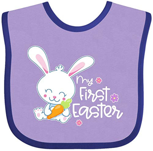 Inktastic My 1st Easter with Cute Bunny and Baby Bib Lavender and Purple 39ef8 Inktastic My 1st Easter with Cute Bunny and Baby Bib Lavender and Purple 39ef8