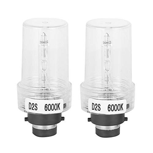 Car Xenon Lamp- 2Pcs D2S 6000K 35W Car Replacement Safe Bright Xenon HID Headlight Light Bulb