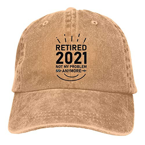 Retired 2021 Not My Problem Anymore Adjustable Vintage Washed Denim Cotton Dad Hat Baseball Caps Outdoor Sun Hat 1 Retired 2021 Not My Problem Anymore Adjustable Vintage Washed Denim Cotton Dad Hat Baseball Caps Outdoor Sun Hat 1