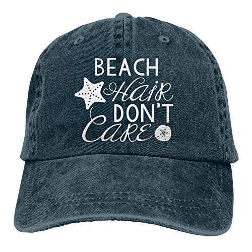 Garitin Beach Hair Don't Care Adjustable Washed Unisex Dad Hat Cowboy Cap Denim Cap Baseball Cap Garitin Beach Hair Don't Care Adjustable Washed Unisex Dad Hat Cowboy Cap Denim Cap Baseball Cap