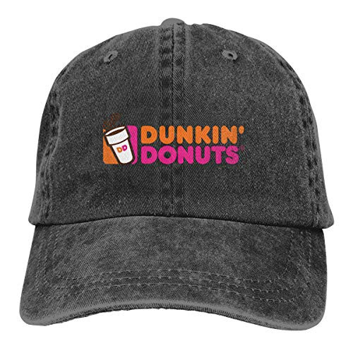 Dunkin Donuts Baseball Caps Mens Womens Camping Adult Adjustable Trucker Dad Hats Cowboy Hat Casquette Black