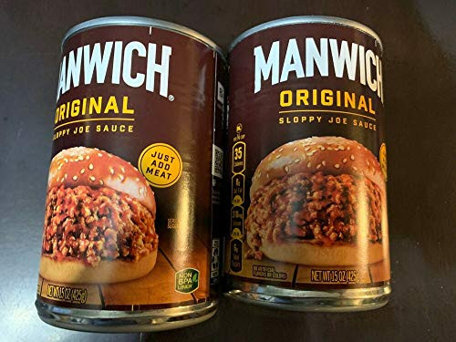 Manwich Original Sloppy Joe Sauce 15oz can. Lot of 2 Cans. Manwich Original Sloppy Joe Sauce 15oz can. Lot of 2 Cans.