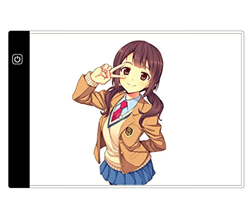 iteshuai Portable A4 Tracing LED Copy Board Light Box- Ultra-Thin Adjustable USB Power Artcraft LED Trace Light Pad for Tattoo Drawing- Streaming- Sketching- Animation- Stenciling