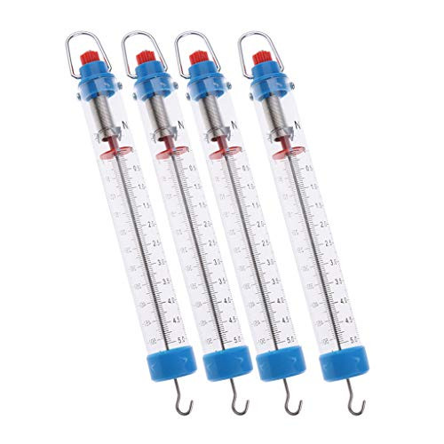 Amagogo 5 Pcs. 5N Spring Balance- Mechanical Balance- Dynamometer- Spring Balance- Physics