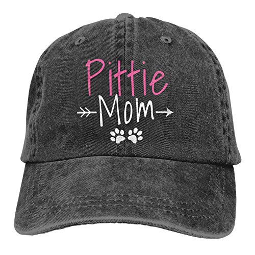 Kritin Pittie Mom Baseball Caps Adjustable Cowboy Hat Mens Womens Dad Hats Black