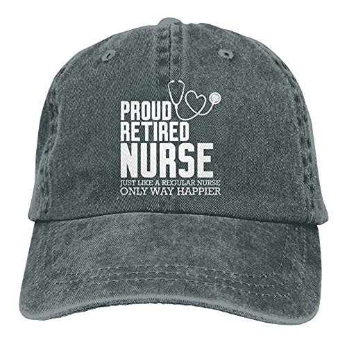 Garitin Proud Retired Nurse Adjustable Washed Unisex Dad Hat Cowboy Cap Denim Cap Baseball Cap Garitin Proud Retired Nurse Adjustable Washed Unisex Dad Hat Cowboy Cap Denim Cap Baseball Cap