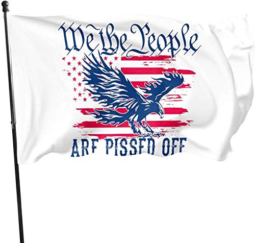 AngelDOU We The People are Pissed Off Flags Home Flag Garden Flag 3x5 Ft Garden Yard Decorative Outdoor Decorations-We The People are Pissed Off-3 X 5 Ft