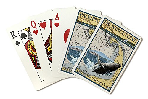 Provincetown- Massachusetts- Nautical Chart -Playing Card Deck- 52 Card Poker Size with Jokers-