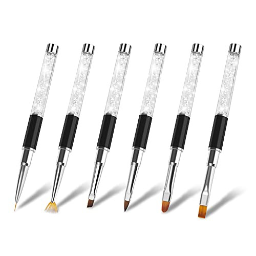 CGBE Nail Art Brushes Set- Gel Polish Nail Art Design Pen Painting Tools with Nail Extension Gel Brush- Builder Gel Brush- Nail Art Liner Brush for Salon at Home DIY Manicure CGBE Nail Art Brushes Set- Gel Polish Nail Art Design Pen Painting Tools with Nail Extension Gel Brush- Builder Gel Brush- Nail Art Liner Brush for Salon at Home DIY Manicure