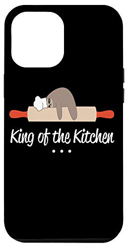 iPhone 12 Pro Max Sloth Baker King of the Kitchen Black Case