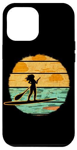 iPhone 12 Pro Max Stand Up Paddle Board Gift Vintage SUP Paddleboard Surf Case