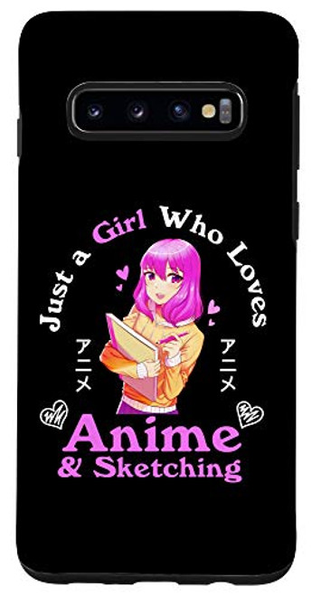 Galaxy S10 Anime and Sketching Just a Girl Who Loves Anime Girls Gifts Case Galaxy S10 Anime and Sketching Just a Girl Who Loves Anime Girls Gifts Case