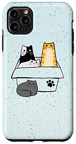 iPhone 11 Pro Max Cats In Box Cat Lover Cat Owner Cat Mom Cat Lady Phone Case