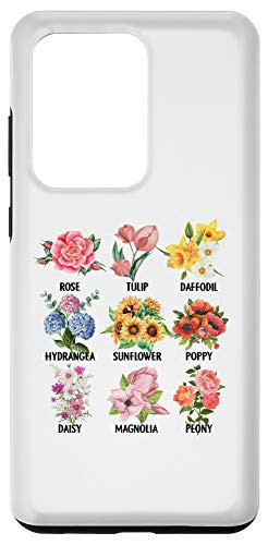 Galaxy S20 Ultra Flower Chart Botanical Vintage Flower Spring Lover Phone Case