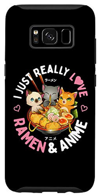 Galaxy S8 Love Anime and Ramen Japanese Noodles Neko Kawaii Cat Gifts Case Galaxy S8 Love Anime and Ramen Japanese Noodles Neko Kawaii Cat Gifts Case