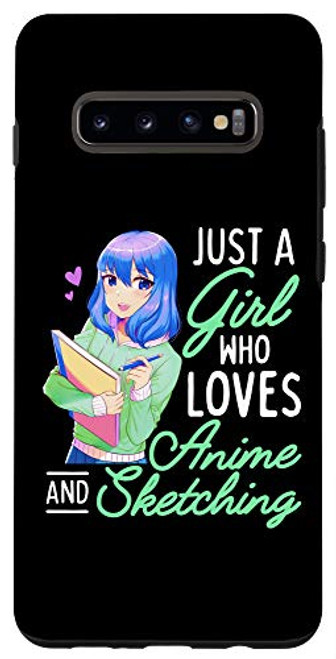 Galaxy S10Plus Anime and Sketching Just a Girl Who Loves Anime Drawing Case Galaxy S10Plus Anime and Sketching Just a Girl Who Loves Anime Drawing Case