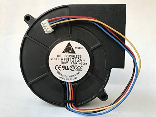 For Delta 12V 97mm 1.80A 9733 BFB1012VH 4-wire turbo centrifugal fan waterproof blower