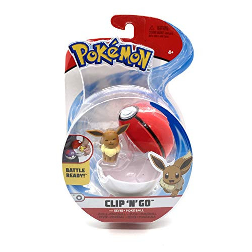 Original Pokemon Clip N Go Eevee Plus Poke Ball