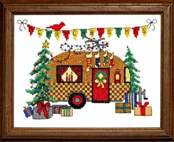 Christmas Camper Cross Stitch Chart -Not a Kit-