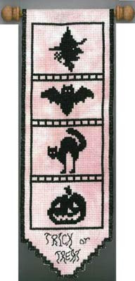 Halloween Bellpull Cross Stitch Chart