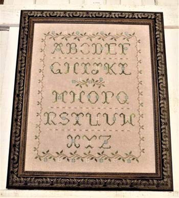 Alphabet De Fleurs Cross Stitch Chart