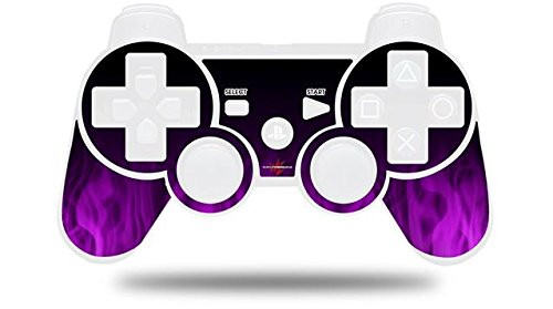 Sony PS3 Controller Decal Style Skin - Fire Purple -CONTROLLER NOT INCLUDED-
