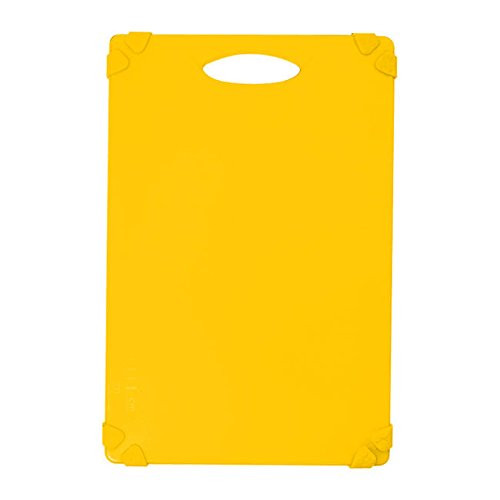 TableCraft Products CBG1218AYL Cutting Board-inchGrippyinch- 12inch x 18inch x 1/2inch- Color Coded Yellow