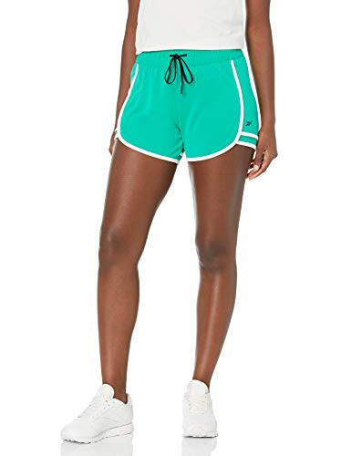 Reebok Workout Ready Knit Shorts- Court Green- XS