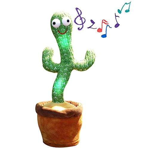 T.Y.G.F Cactus Plush Toys- Singing and Dancing Cactus Electronic Cactus Plush Toys Electronic Shake Dancing Cactus Plush Toys Cute Dancing Cactus Funny Early Childhood Education Toys