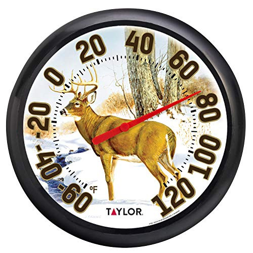 Taylor Precision Products 13.25 Dial Thermometer- Large- Deer Pattern