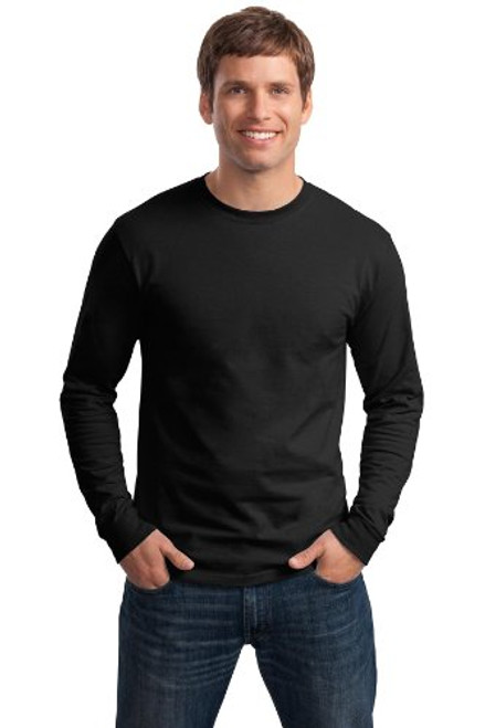 Hanes Men's Tagless ComfortSoft Long Sleeve T-Shirt- Black- 2X