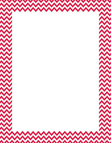Creative Teaching Press Poppy Red Chevron Poster Chart -0966-
