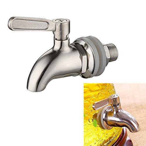 Beher Stainless Steel Drink Dispenser Spigot Replacement Faucet for Beverage Dispenser or Glass Jar Beverage Dispenser Water Mixer Tap