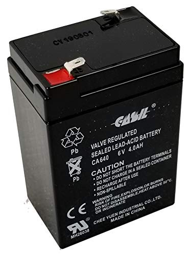 Casil CA640 6v 4ah Battery for ION Audio Road Rocker PA System