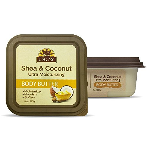 OKAY Shea  and  Coconut Ultra Moisturizing Body Butter- 8 Ounce