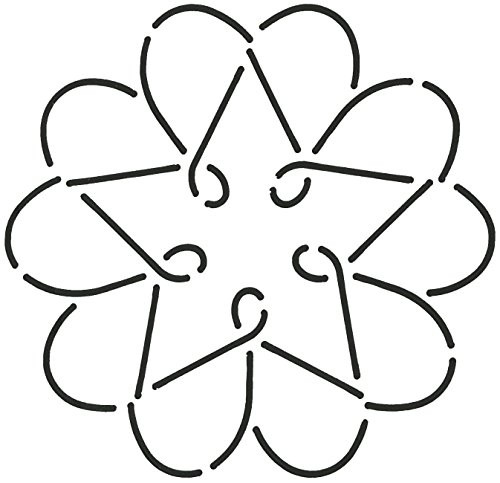 Quilting Creations Star Heart Quilt Stencil
