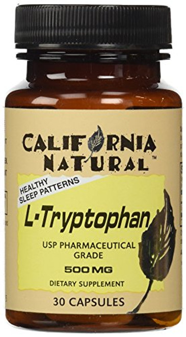 California Natural L-Tryptophan 500 Mg Capsules- 30 Count California Natural L-Tryptophan 500 Mg Capsules- 30 Count