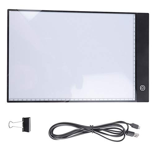LED Tracing Board- Portable LED Tracing Light Board A4 Portable LED Light Box Tracer Tracing Drawing Table Board Reusable A4 Scale Led Pad for Artists Drawing Sketching