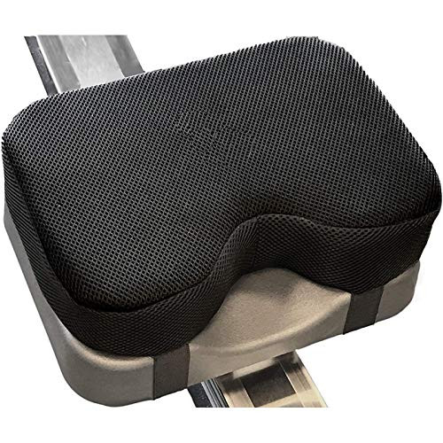 DENPETEC Rowing Machine Seat Cushion- Perfectly fits for Concept 2 Rowing Machine- Rowing Machine Seat Pad- Memory Foam Cushion for Sculling- Boats- Exercise Recumbent Stationary Bike