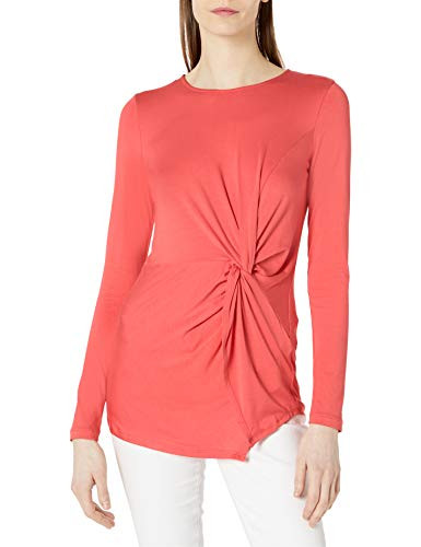 Karen Kane Women's Twist-Front TOP- Coral- XS
