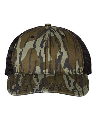 RICHARDSON - Washed Printed Trucker Cap - 111P - Adjustable - Mossy Oak Bottomland/Black