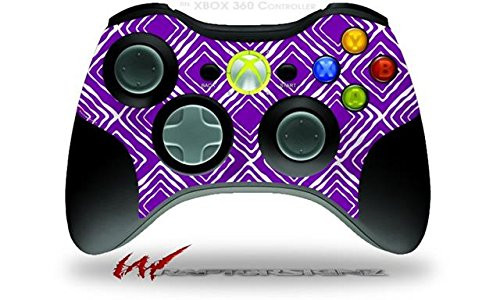 XBOX 360 Wireless Controller Decal Style Skin - Wavey Purple -CONTROLLER NOT INCLUDED-