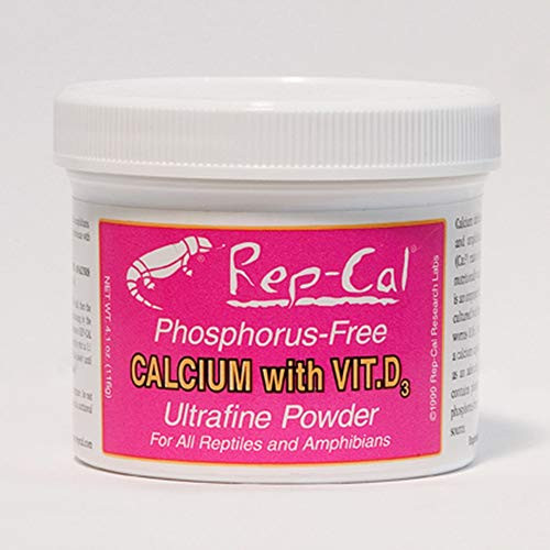 Rep-Cal Phosphorus-Free Calcium with Vitamin D3 Ultrafine Powder- 3.3 oz.
