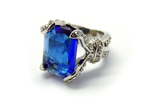 De-Cos Kuroshitsuji / Black Butler Cosplay Accessory Phantomhive Ciel Blue Gem Ring 13 De-Cos Kuroshitsuji / Black Butler Cosplay Accessory Phantomhive Ciel Blue Gem Ring 13