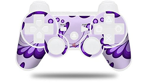 Sony PS3 Controller Decal Style Skin - Petals Purple -CONTROLLER NOT INCLUDED-