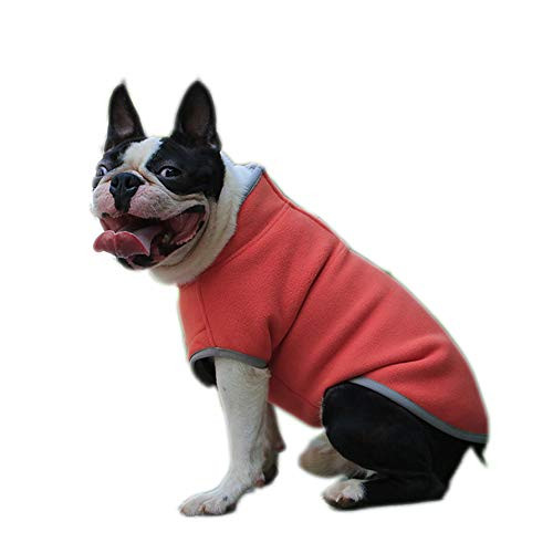 BBEART Pet Coat- Dog Cold Weather Fleece Vest Jacket Winter Warm Coat Sweater for Puppy Small Medium Dog -XS- Orange-