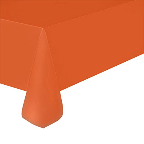 54 X 108 Orange Plastic Table Cover